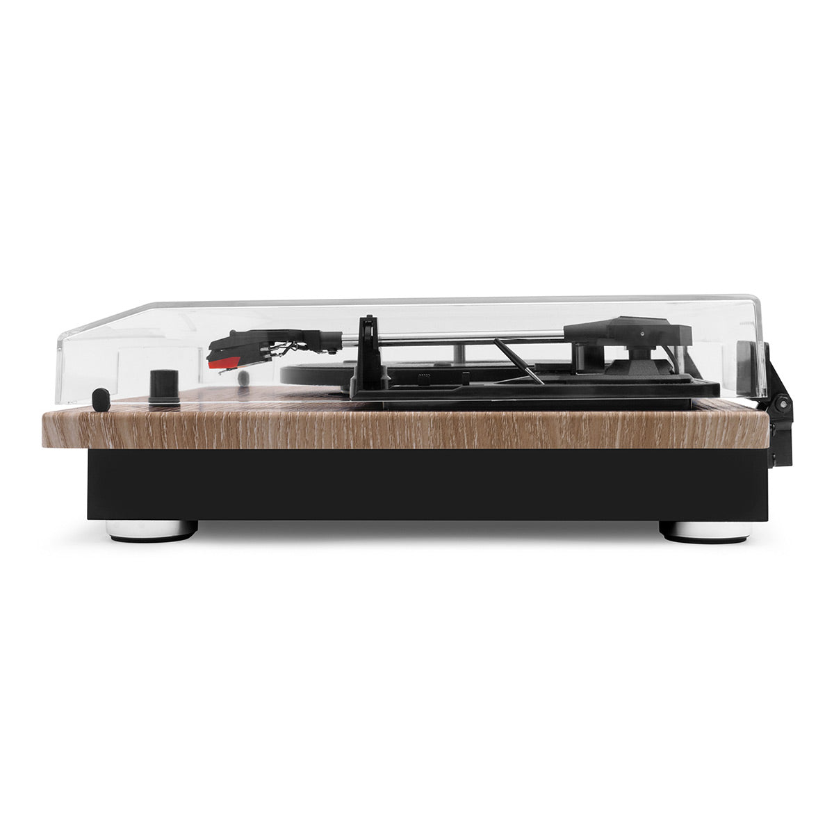 Victrola Montauk Bluetooth Turntable System with Bookshelf Speakers (Farmhouse Walnut)